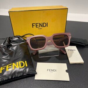 Fendi Fendigraphy Brown/Burgundy Acetate Sunglasses Unisex (JB1198)
